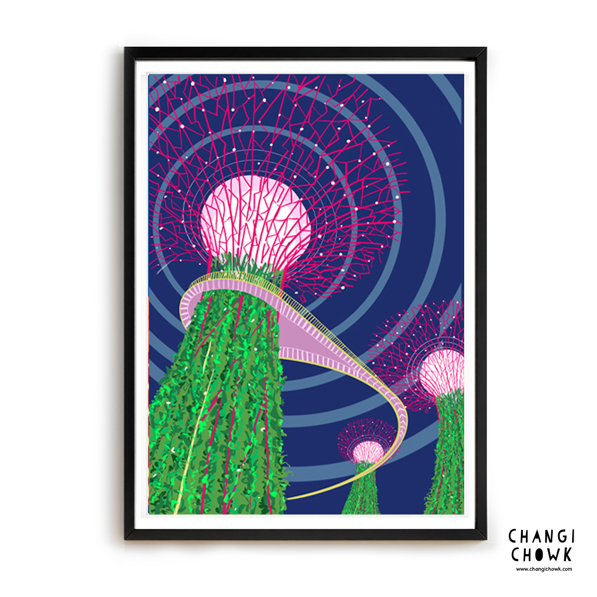 Gardens by the bay super trees Singapore Art